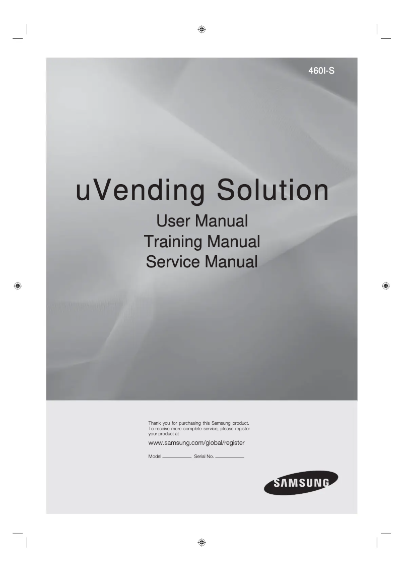 Page 1 de la notice Manuel utilisateur Samsung 460I-S