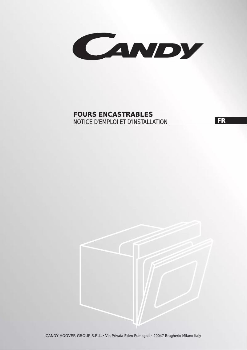Page n°1 - Manuel utilisateur Candy FST249/6X