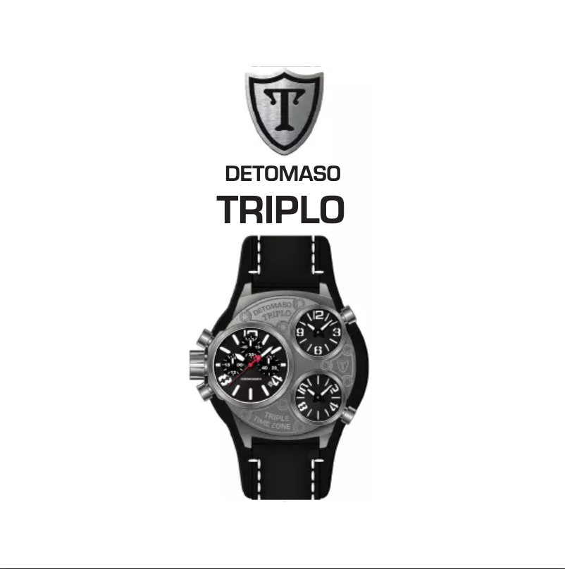 Page 1 de la notice Manuel utilisateur Detomaso Triplo