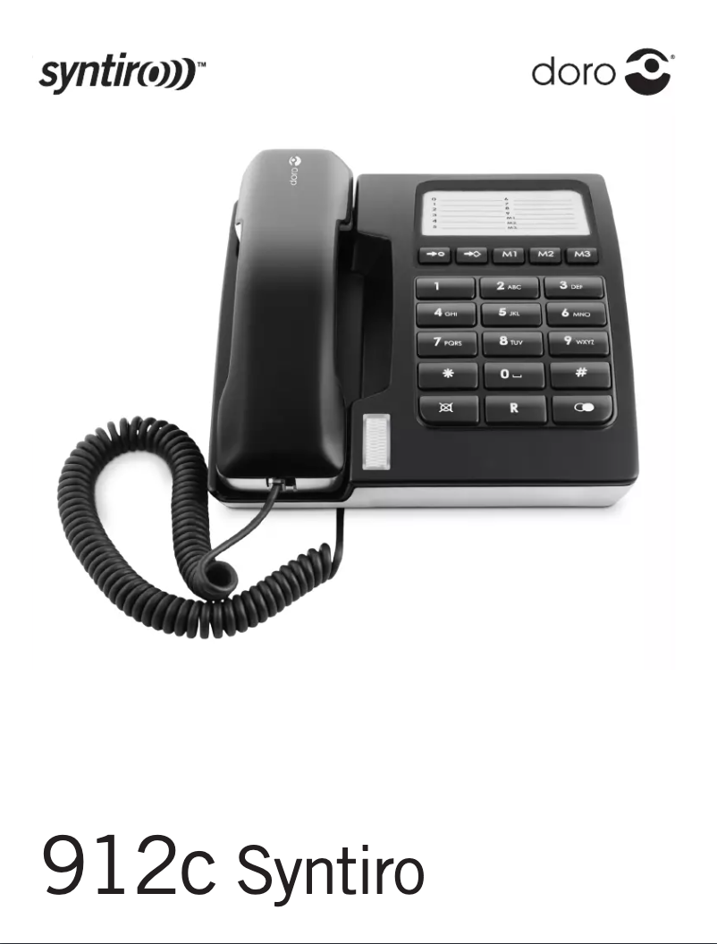 Page 1 de la notice Manuel utilisateur Doro 912C