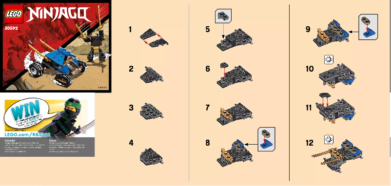 Page 1 de la notice Manuel utilisateur Lego Ninjago 30592