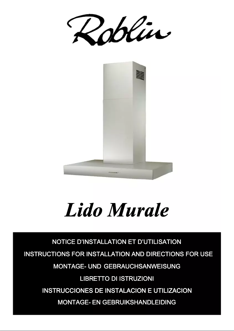 Image de la première page du manuel de l'appareil Lido
