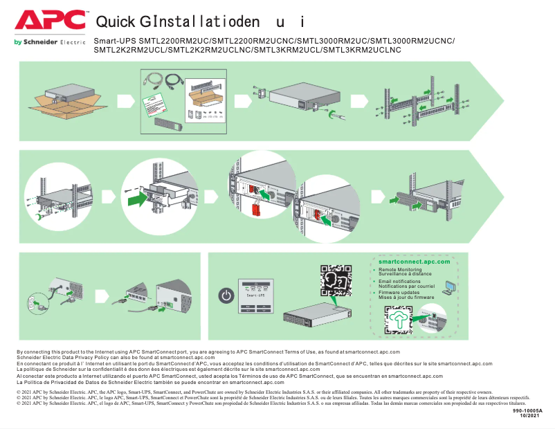 Image de la première page du manuel de l'appareil Smart-UPS SMTL2K2RM2UCL