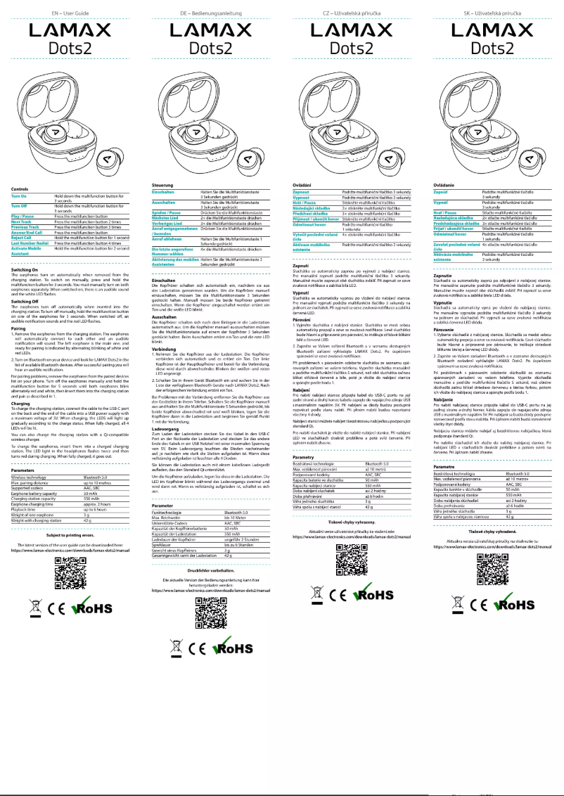 Image de la première page du manuel de l'appareil Dots2