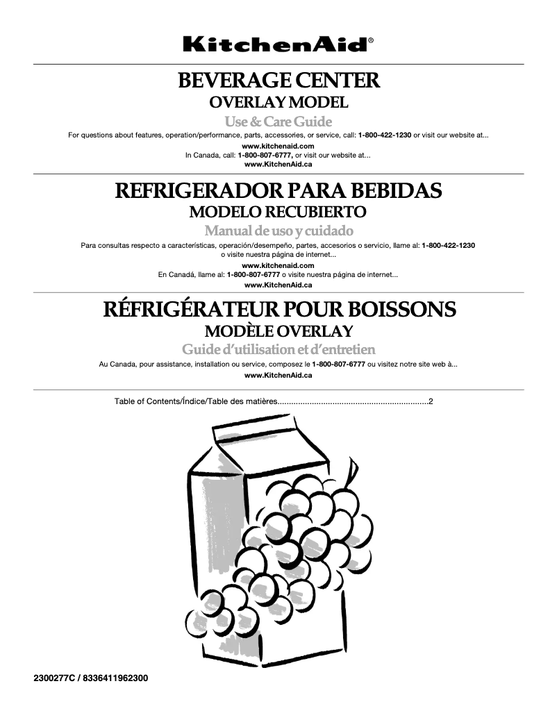 Image de la première page du manuel de l'appareil KBCO24LSBX