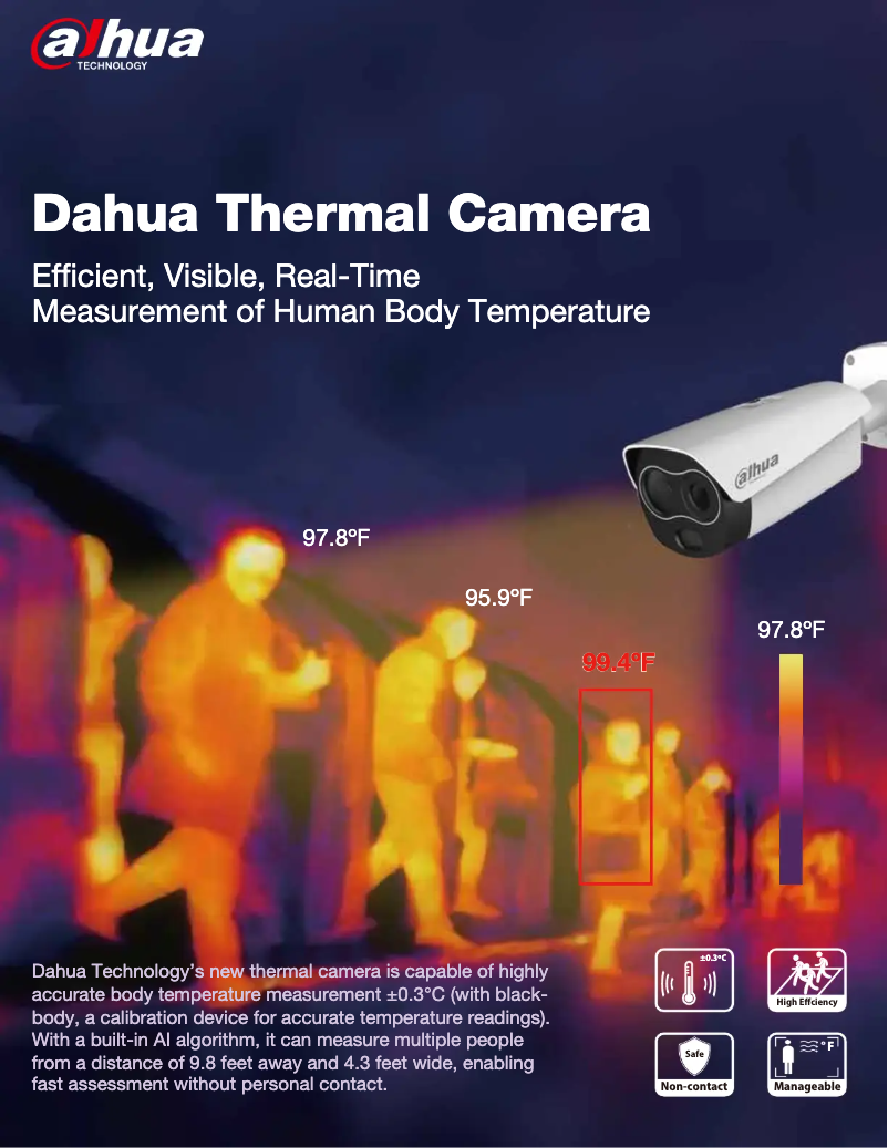 Page 1 de la notice Manuel utilisateur Dahua Technology Thermal Camera