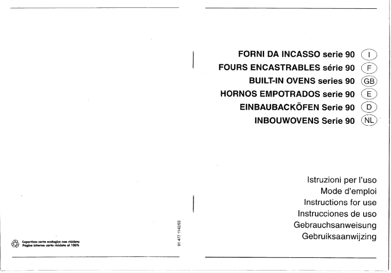 Page 1 de la notice Manuel utilisateur Smeg SE 20 XMFR