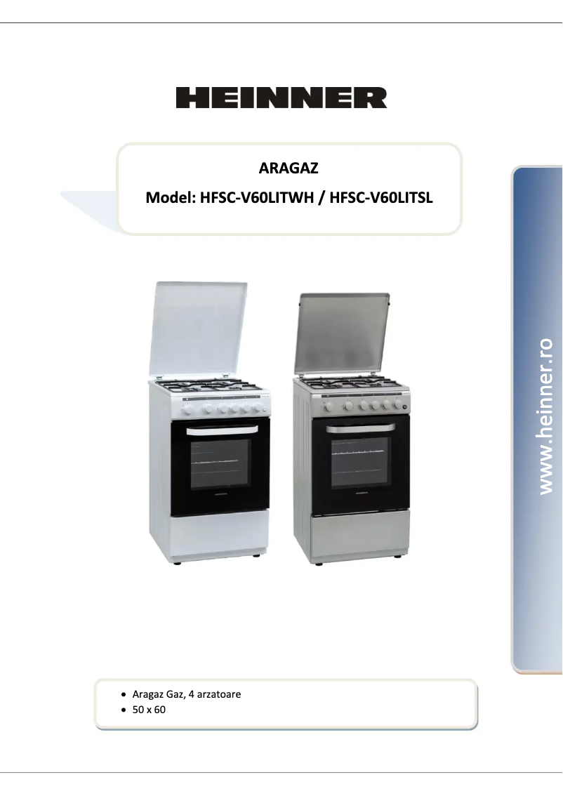 Imagen de la primera página del manual del dispositivo HFSC-V60LITSL