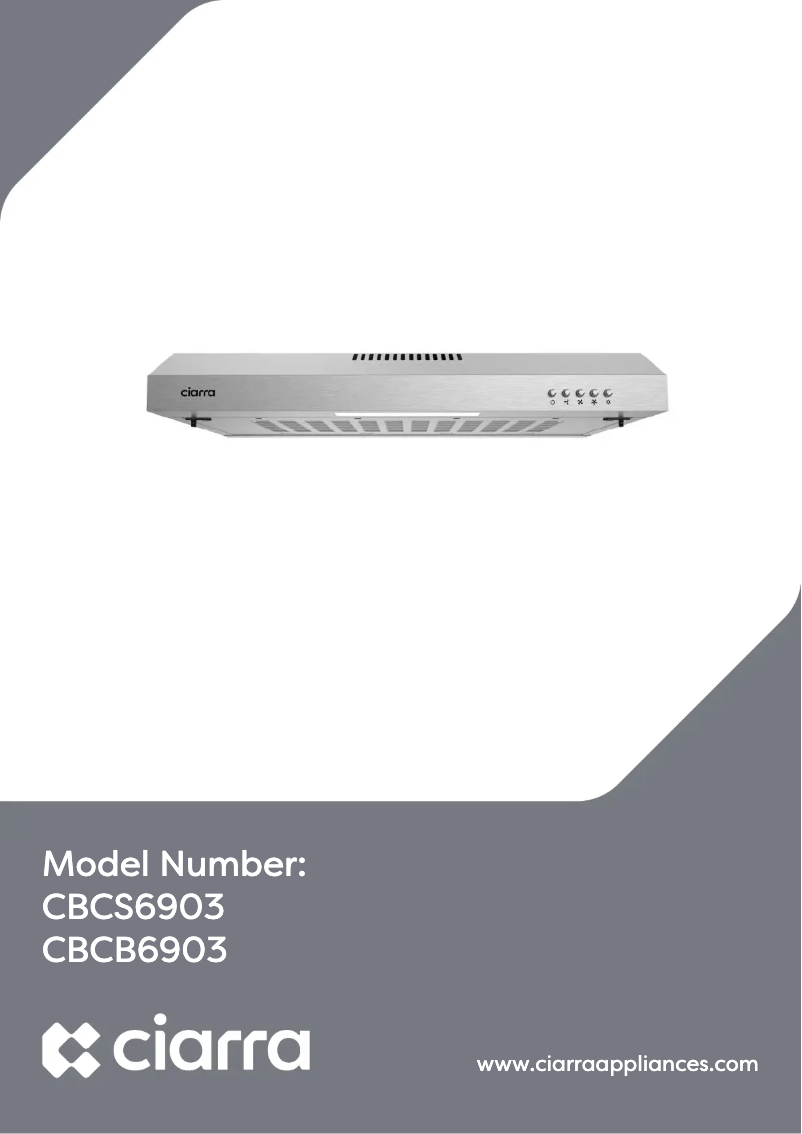 Page 1 de la notice Manuel utilisateur Ciarra CBCS6903