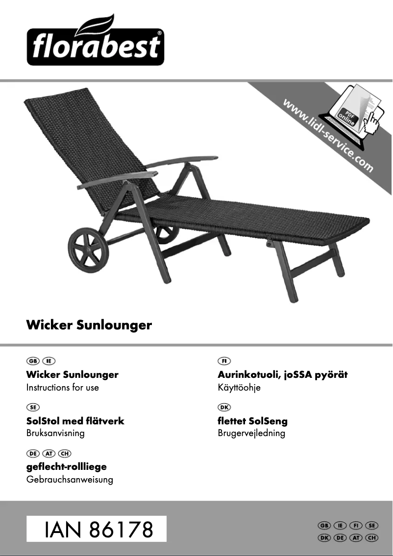 Page 1 de la notice Manuel utilisateur Florabest IAN 86178