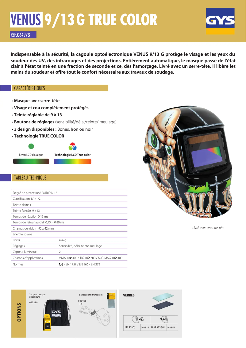 Image de la première page du manuel de l'appareil Venus 9/13 G