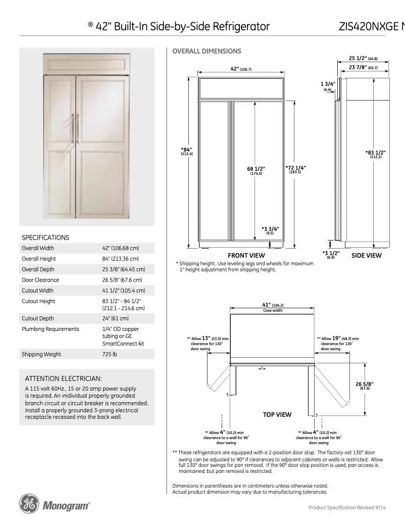 Imagen de la primera página del manual del dispositivo ZIS420NX