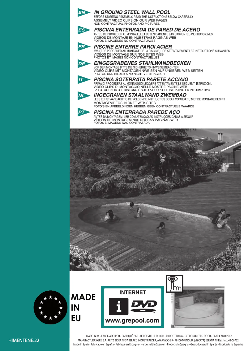 Imagen de la primera página del manual del dispositivo KPE550NPNE