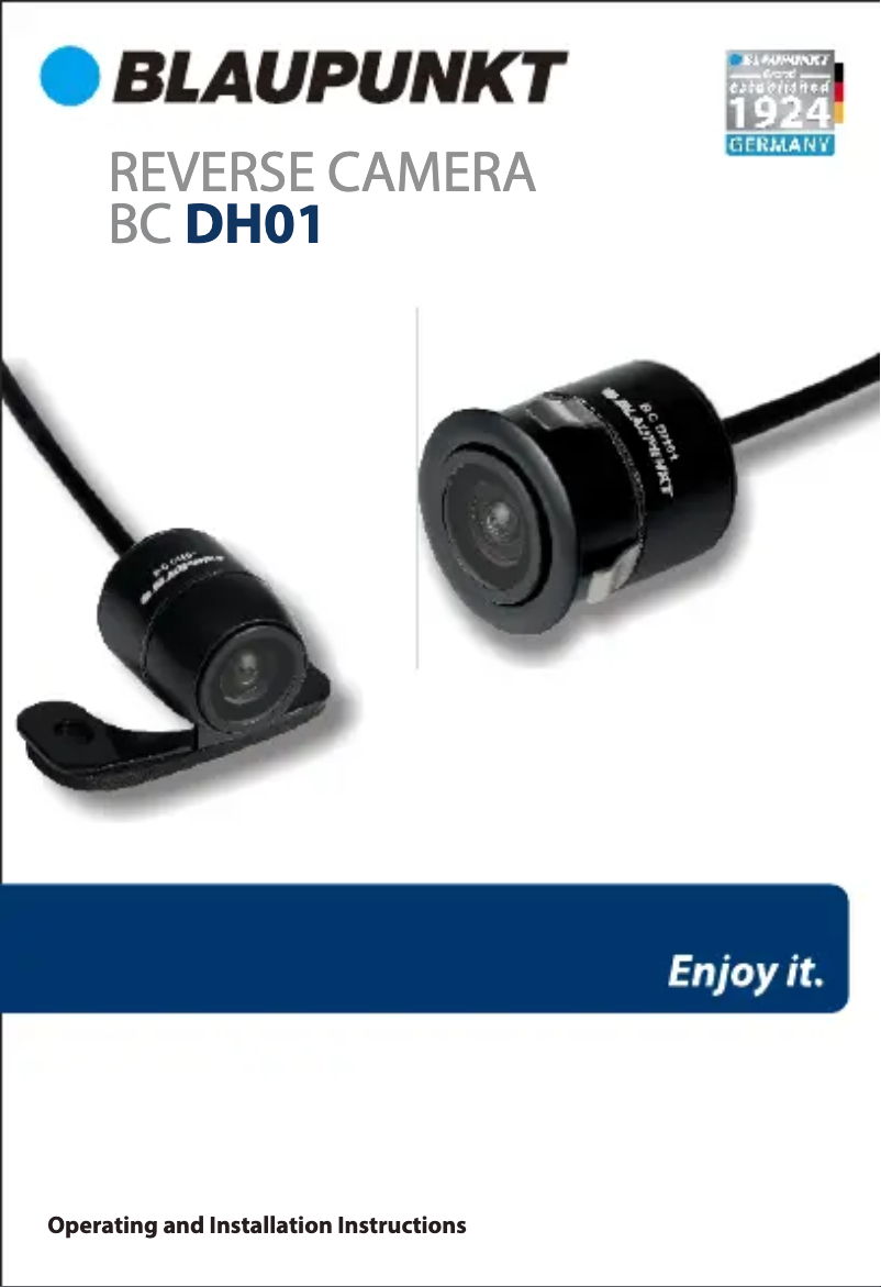 Page n°1 - Manuel utilisateur Blaupunkt BC DH06