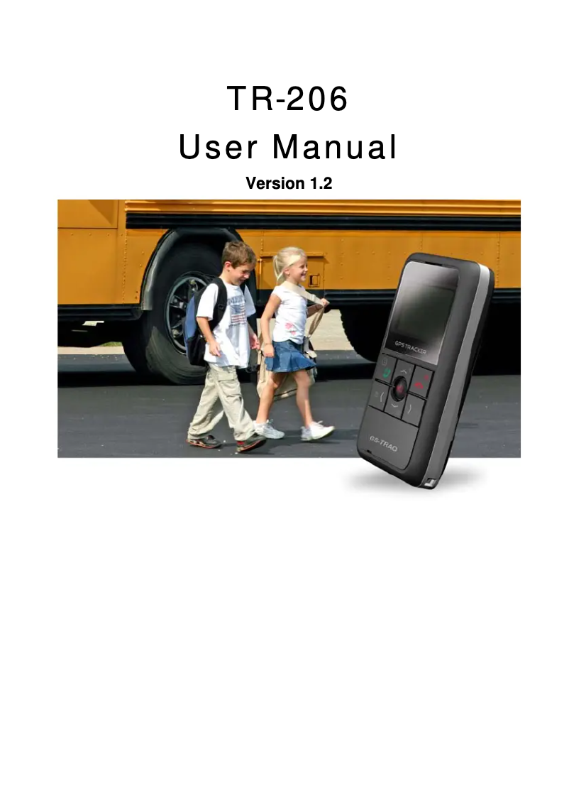 Page n°1 - Manuel utilisateur GlobalSat TR-206
