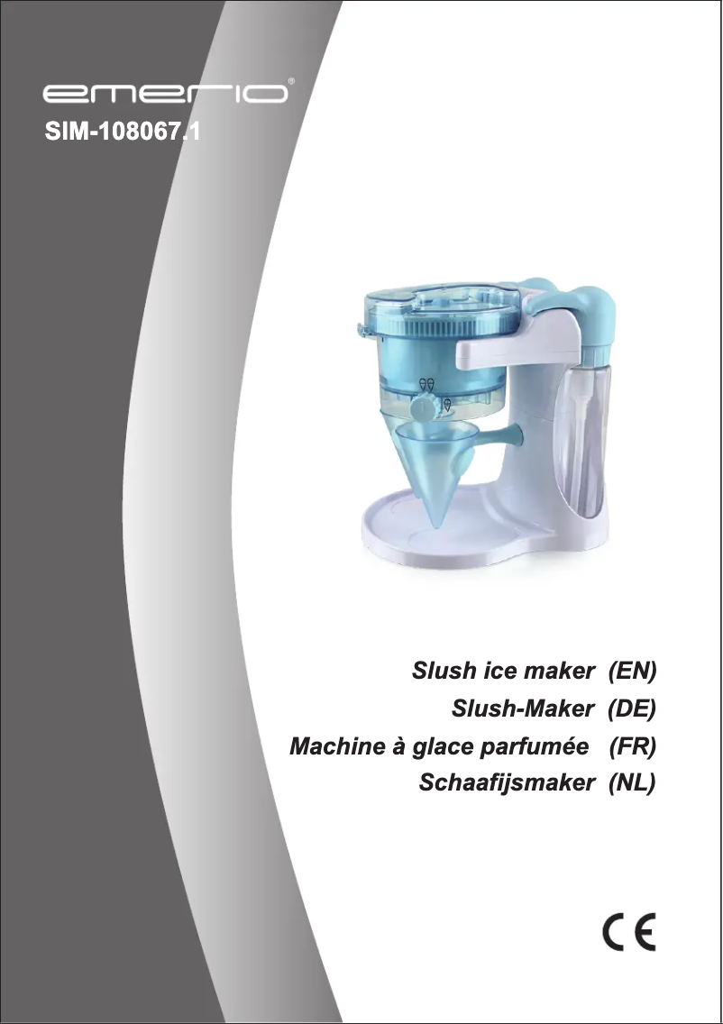Page 1 de la notice Manuel utilisateur Emerio SIM-108067.1
