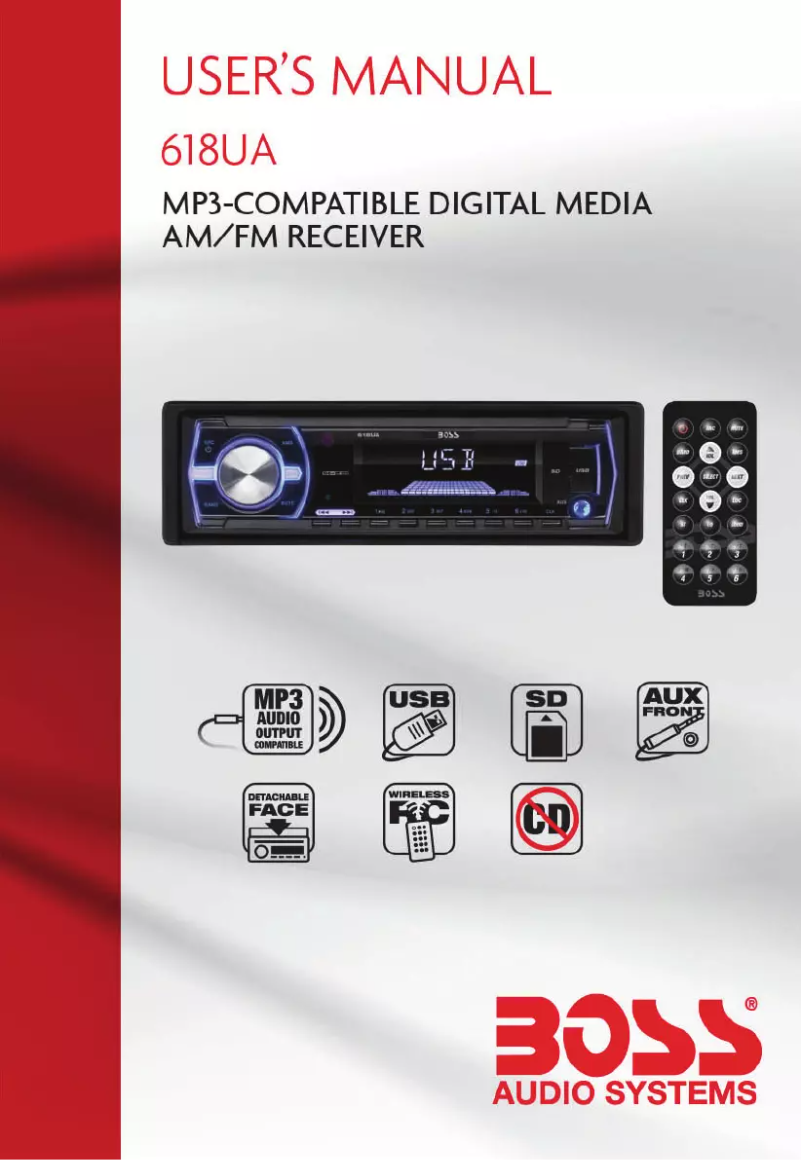 Page 1 de la notice Manuel utilisateur Boss 618UA