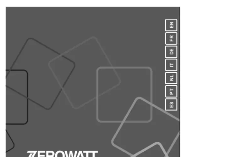 Page 1 de la notice Manuel utilisateur Zerowatt ETD C8LG
