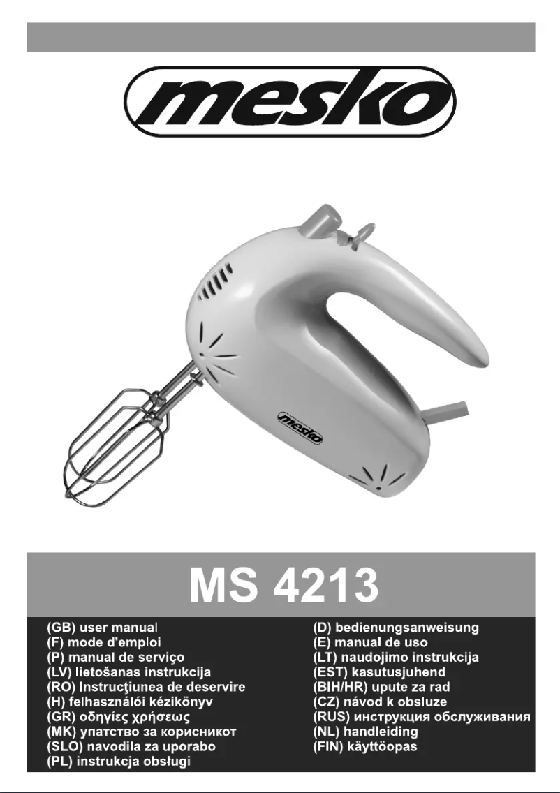 Página 1 del manual Manual de usuario Mesko MS 4213