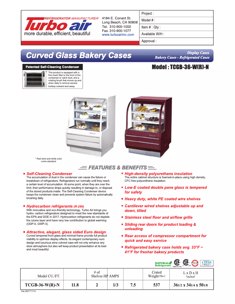 Imagen de la primera página del manual del dispositivo TCGB-36-2