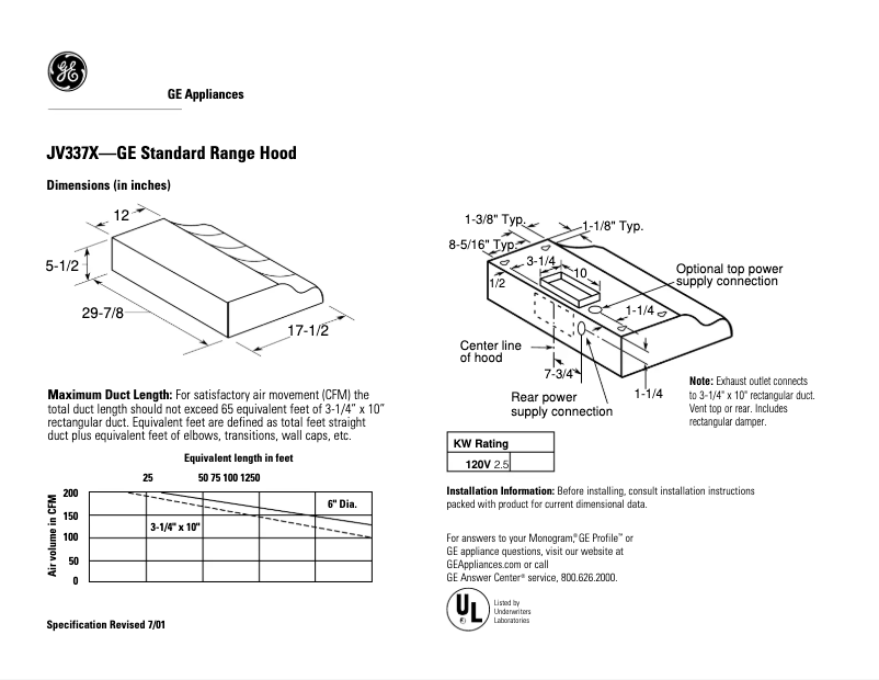 Image de la première page du manuel de l'appareil JV337XAD