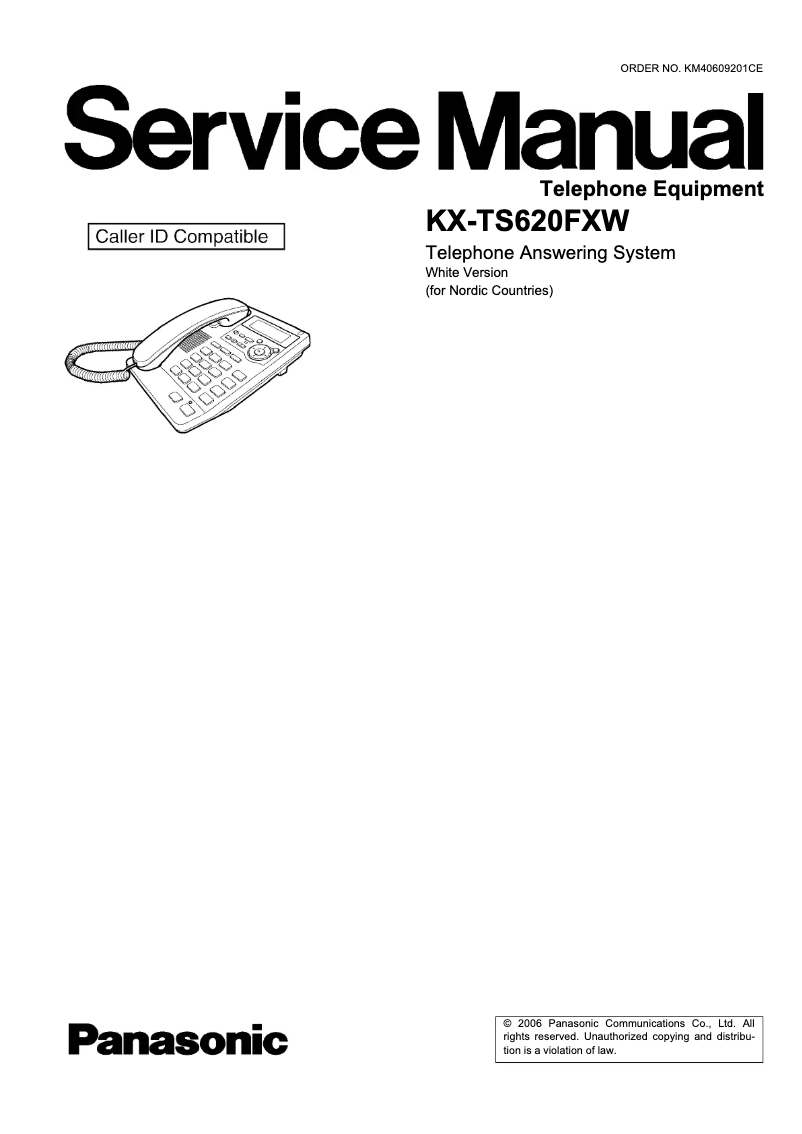 Página 1 del manual Manual de usuario Panasonic KX-TS620FXW