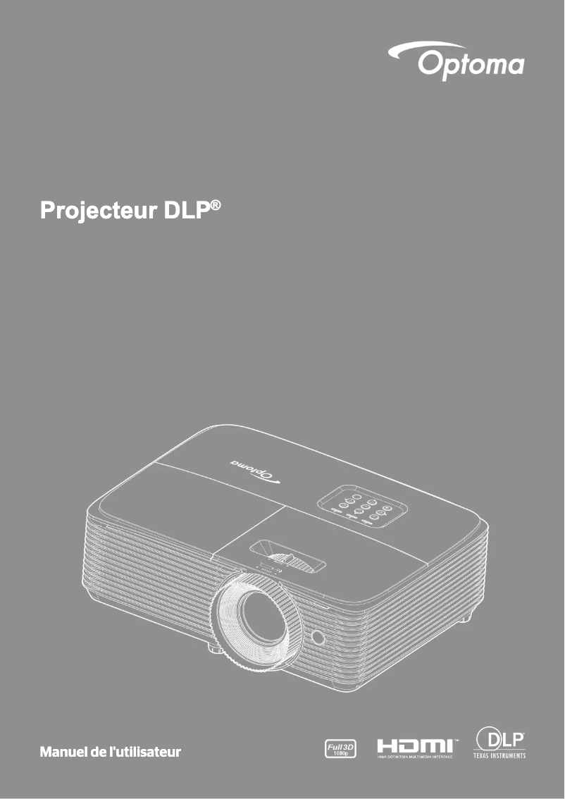 Page n°1 - Manuel utilisateur Optoma HD146X