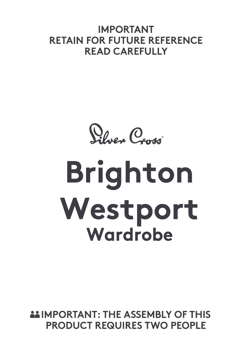 Imagen de la primera página del manual del dispositivo Brighton/Westport Wardrobe