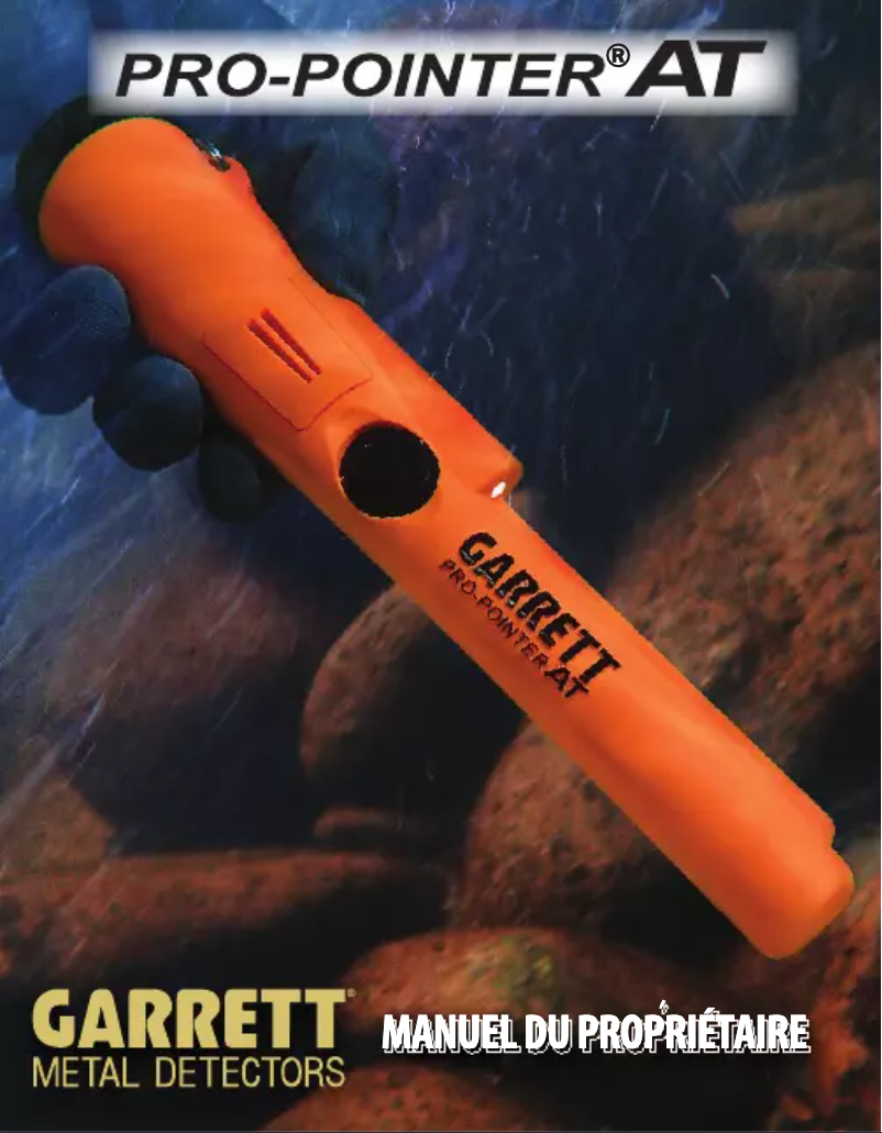 Page 1 de la notice Manuel utilisateur Garrett Pro Pointer AT