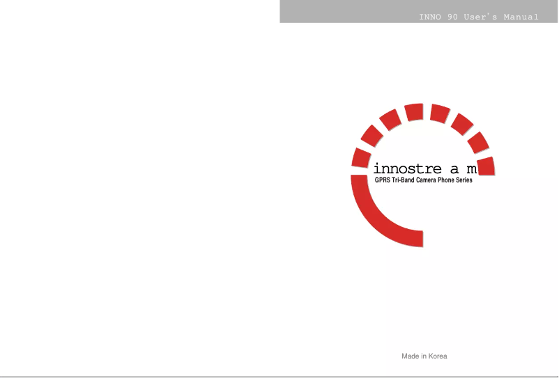 Image de la première page du manuel de l'appareil INNO 90