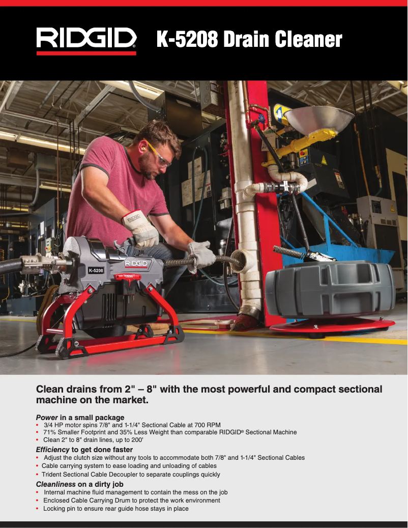 Page n°1 - Catalogue Ridgid K-5208