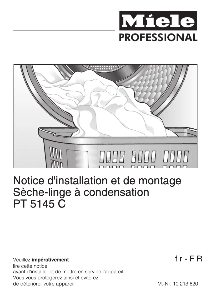Page n°1 - Manuel utilisateur Miele PT 5145 C