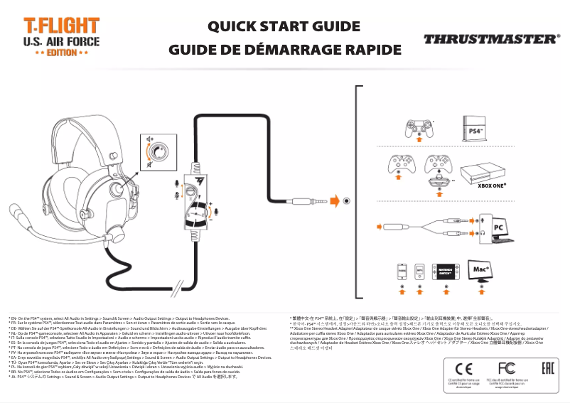 Page 1 de la notice Manuel utilisateur Thrustmaster T.Flight