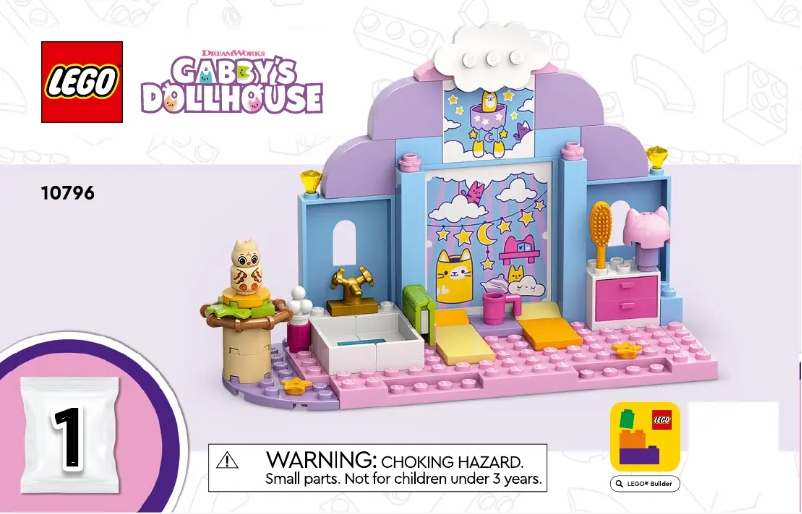 Page 1 de la notice Manuel utilisateur Lego Gabby's Dollhouse 10796