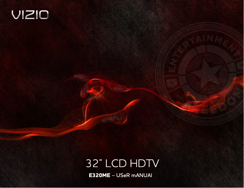 Page 1 de la notice Manuel utilisateur VIZIO E320ME