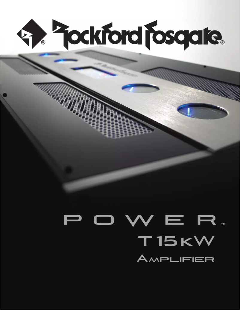 Page 1 de la notice Manuel utilisateur Rockford Fosgate Power T15kW