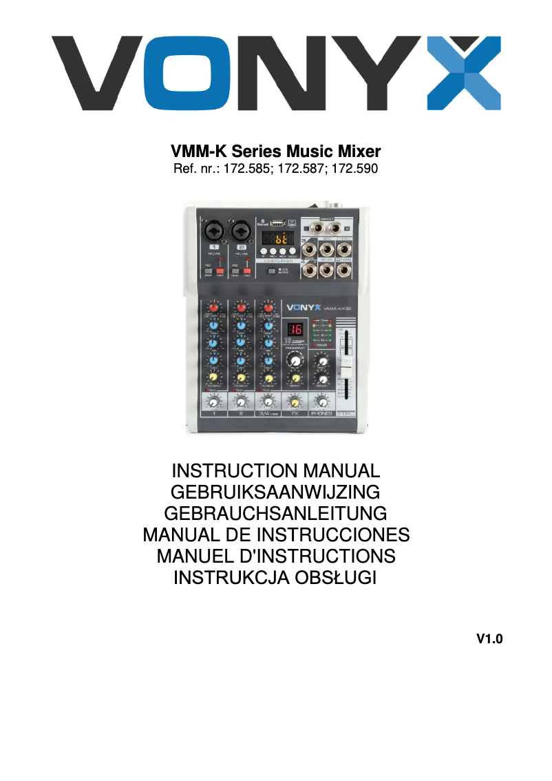 Image de la première page du manuel de l'appareil VMM-K602