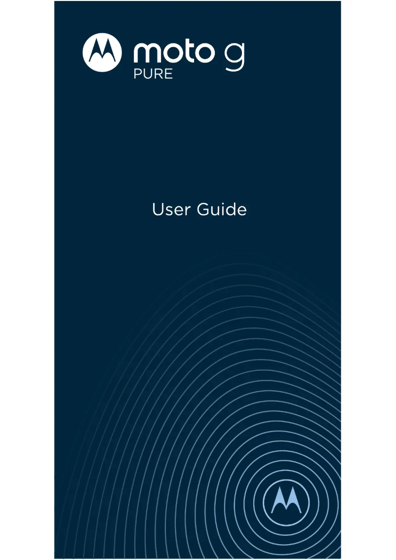 Page 1 de la notice Manuel utilisateur Motorola Moto G Pure