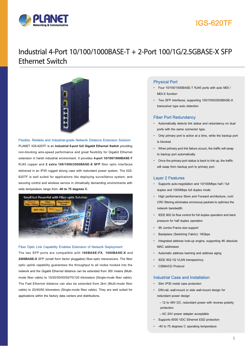 Image de la première page du manuel de l'appareil IGS-620TF