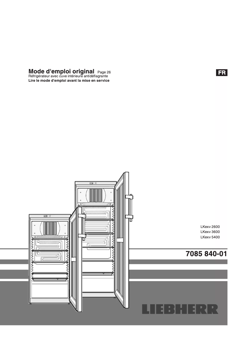 Image de la première page du manuel de l'appareil LKexv 2600 MediLine