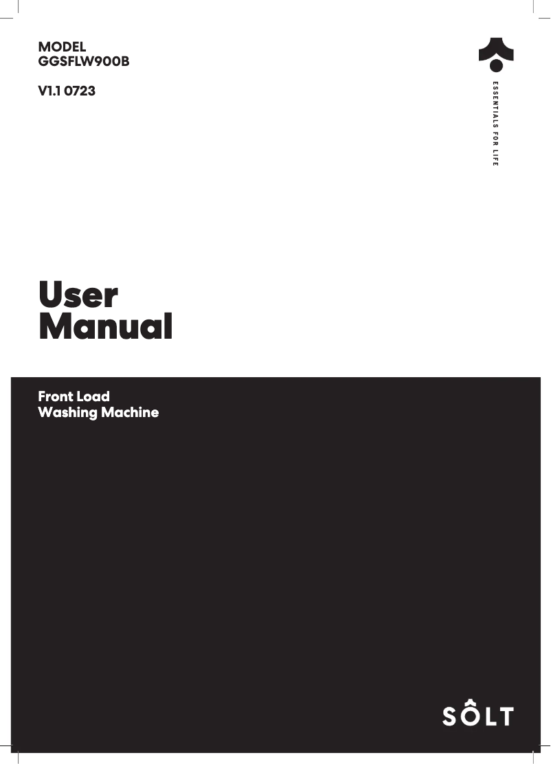 Image de la première page du manuel de l'appareil GGSFLW900B