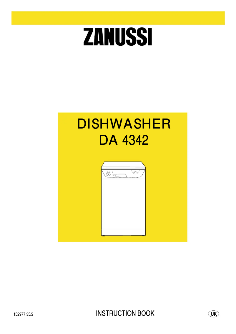 Page 1 de la notice Manuel utilisateur Zanussi DA 4342