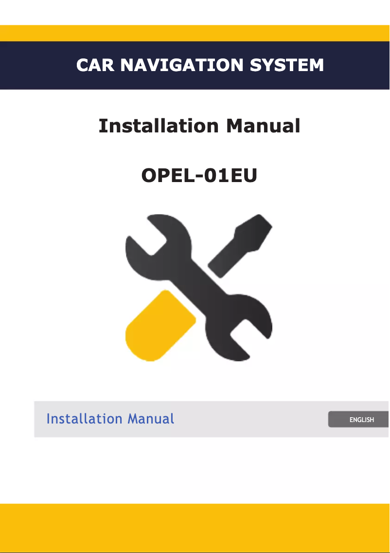 Image de la première page du manuel de l'appareil OPEL-01EU