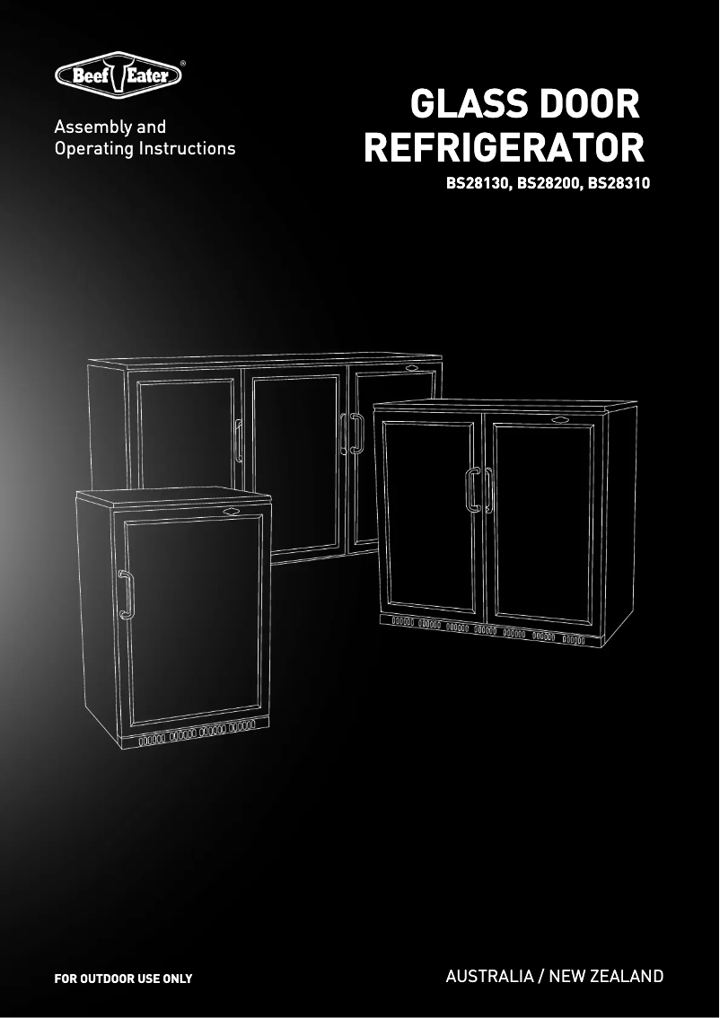Page 1 de la notice Manuel utilisateur BeefEater BS28130