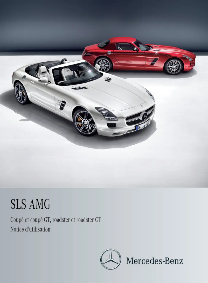 Page 1 de la notice Manuel utilisateur Mercedes-Benz SLS AMG Coupe (2013)