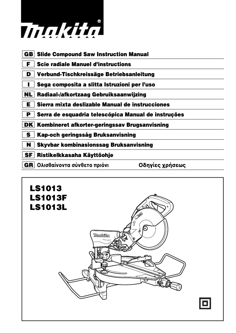 Page n°1 - Manuel utilisateur Makita LS1013L