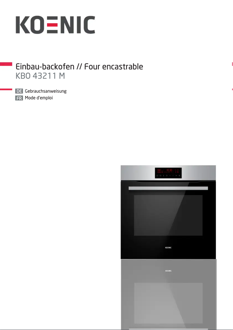 Page 1 de la notice Manuel utilisateur Koenic KBO 43211 M