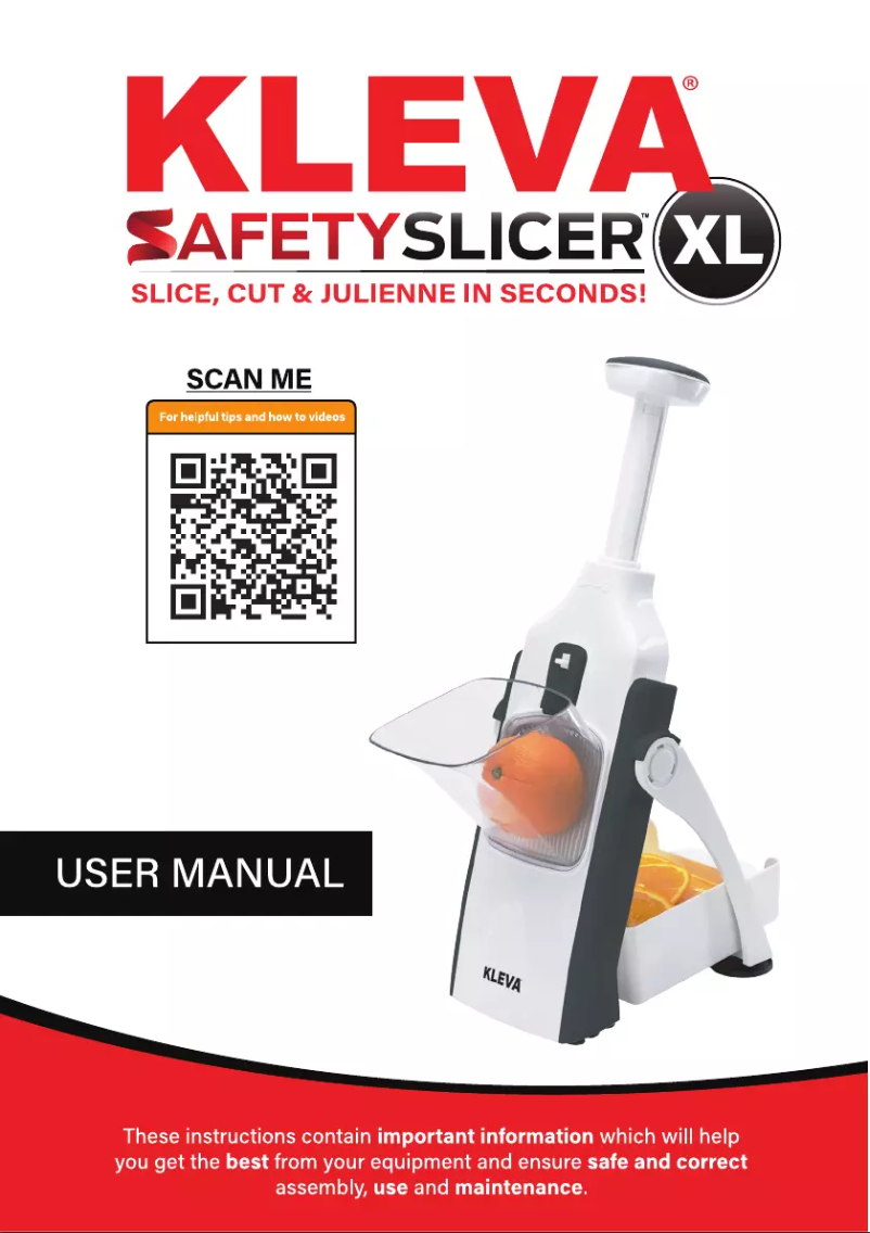 Image de la première page du manuel de l'appareil Safety Slicer XL