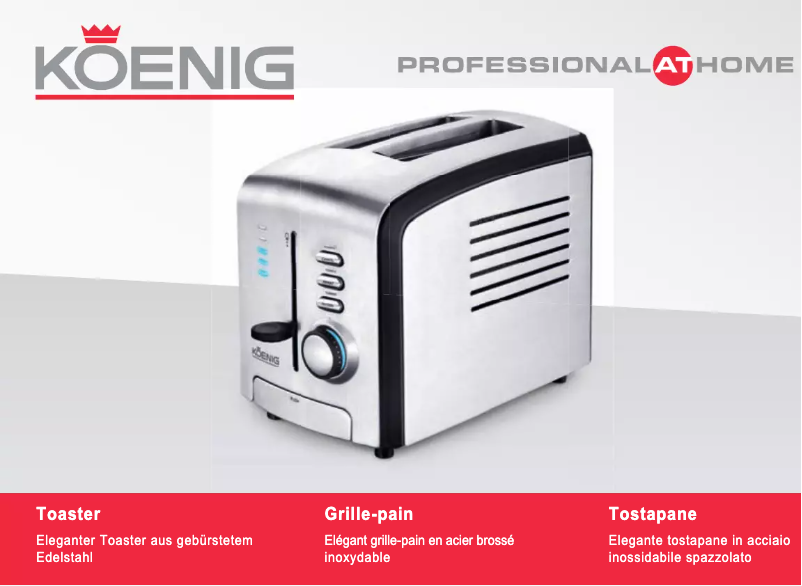 Page n°1 - Manuel utilisateur Koenig B02600