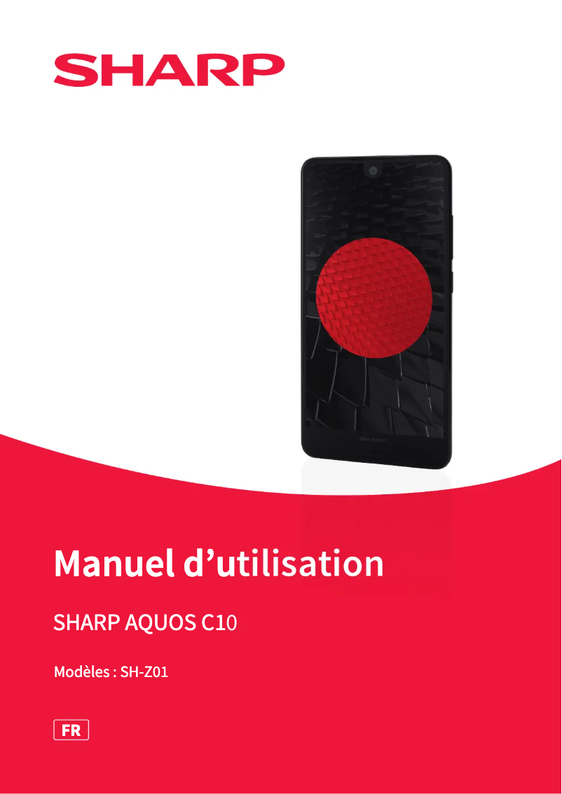 Page 1 de la notice Manuel utilisateur Sharp AQUOS C10